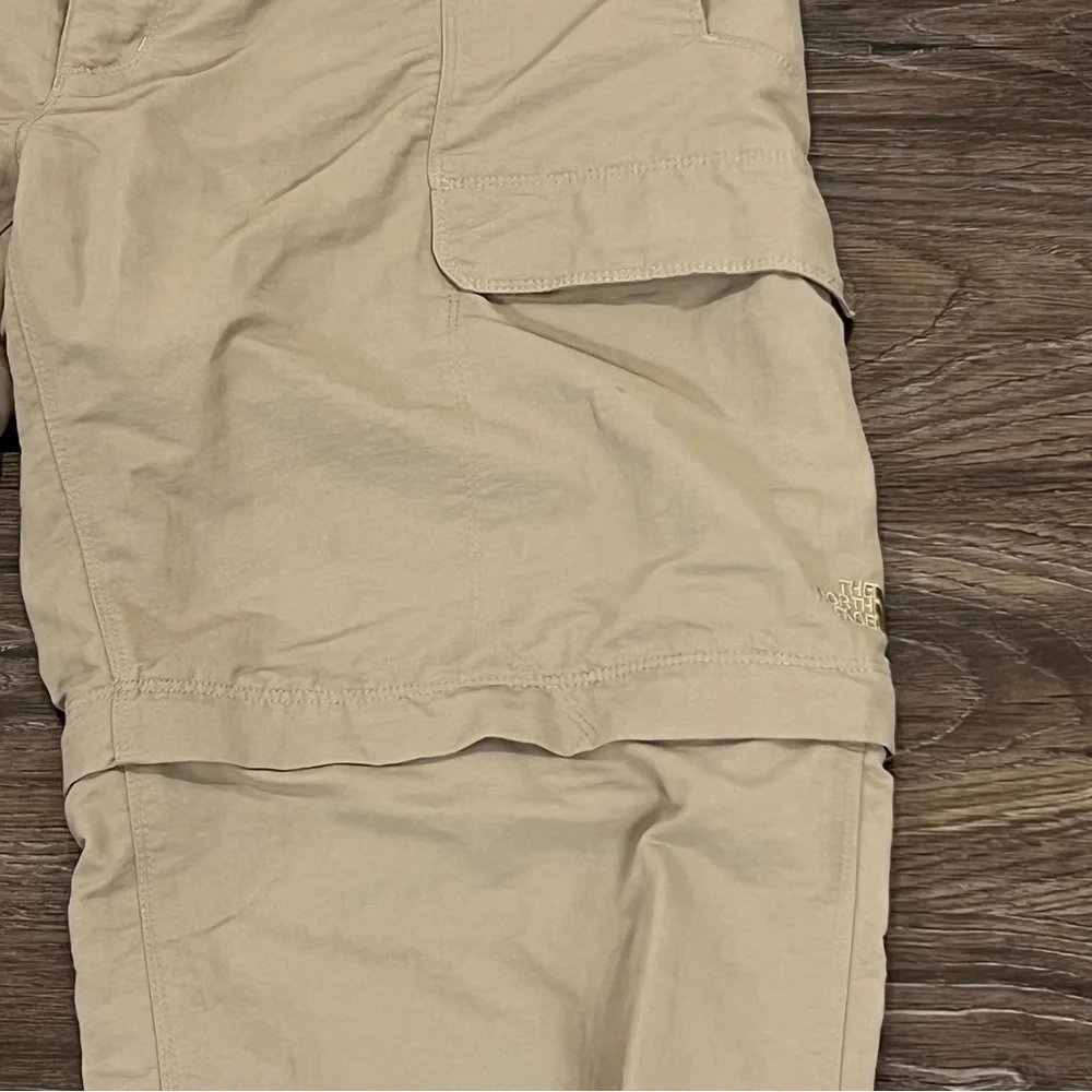 The North Face Paramount Mens‎ XL Convertible Hiking Khaki Belted Zip Off Pants